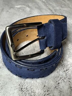 BERGE Uomo Genuine Leather Belt • Solid Brass • Made in Italy stunning